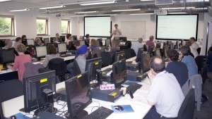 Christian Perfect (Developer of Numbas, Newcastle University) delivering training